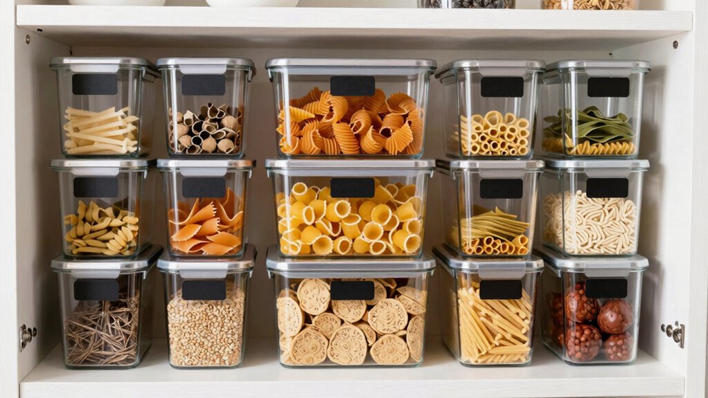 use clear containers effectively