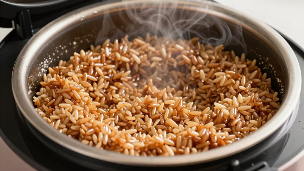 adjust water and cooking time