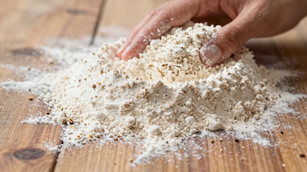 freshly ground whole grain flour