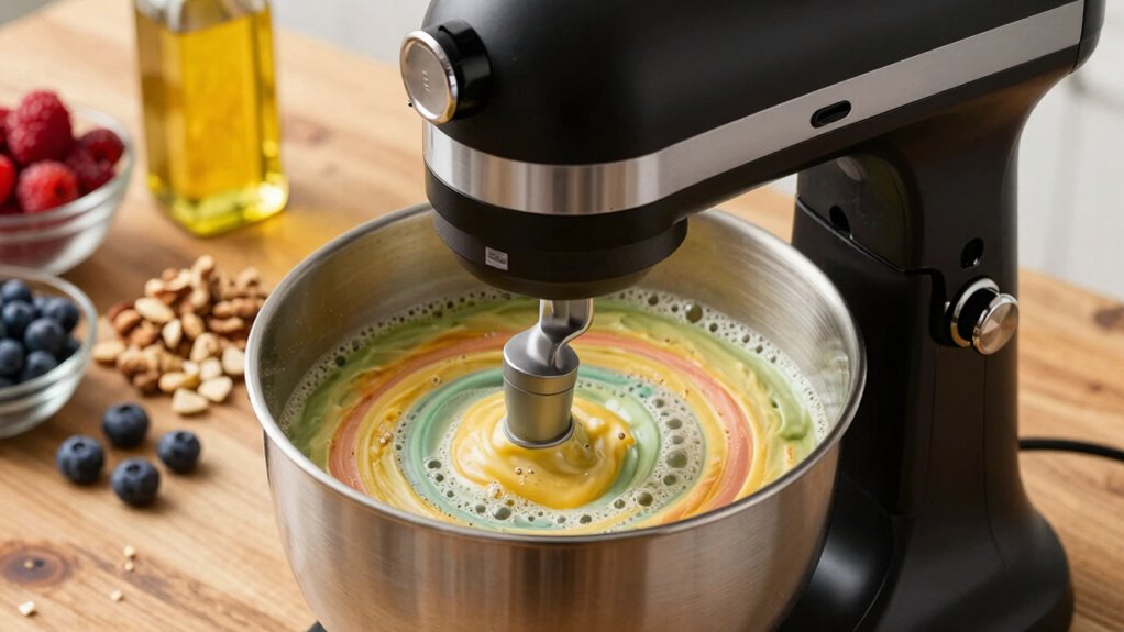 gentle mixing preserves textures