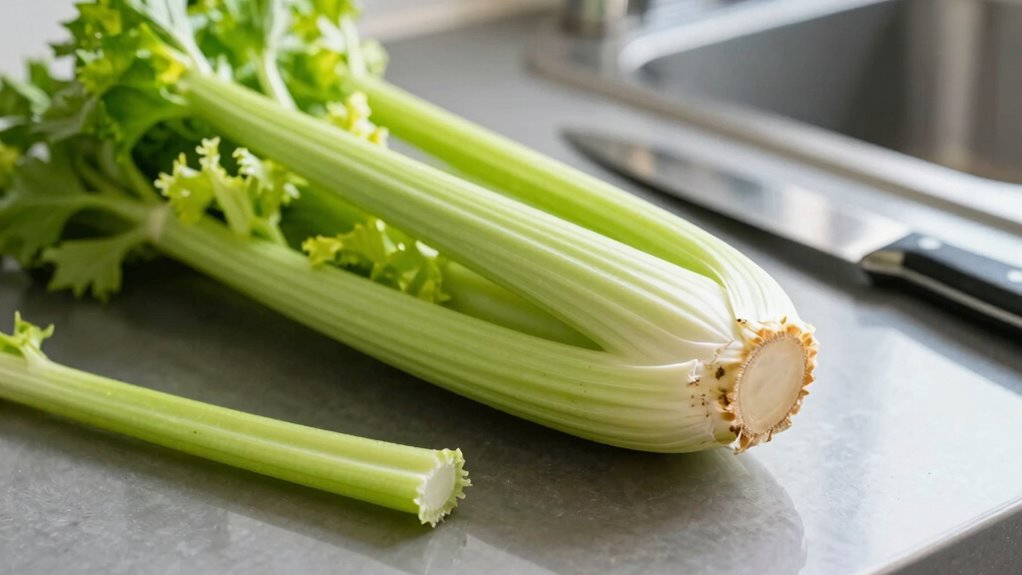 prepare celery for juicing