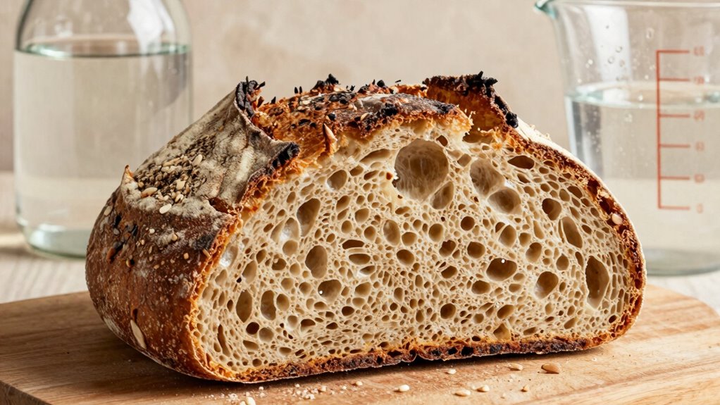 proper hydration ensures ideal crumb