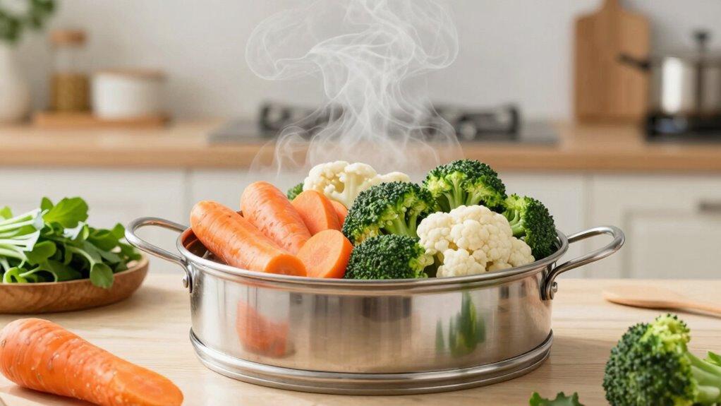 quick flavorful vegetable steaming