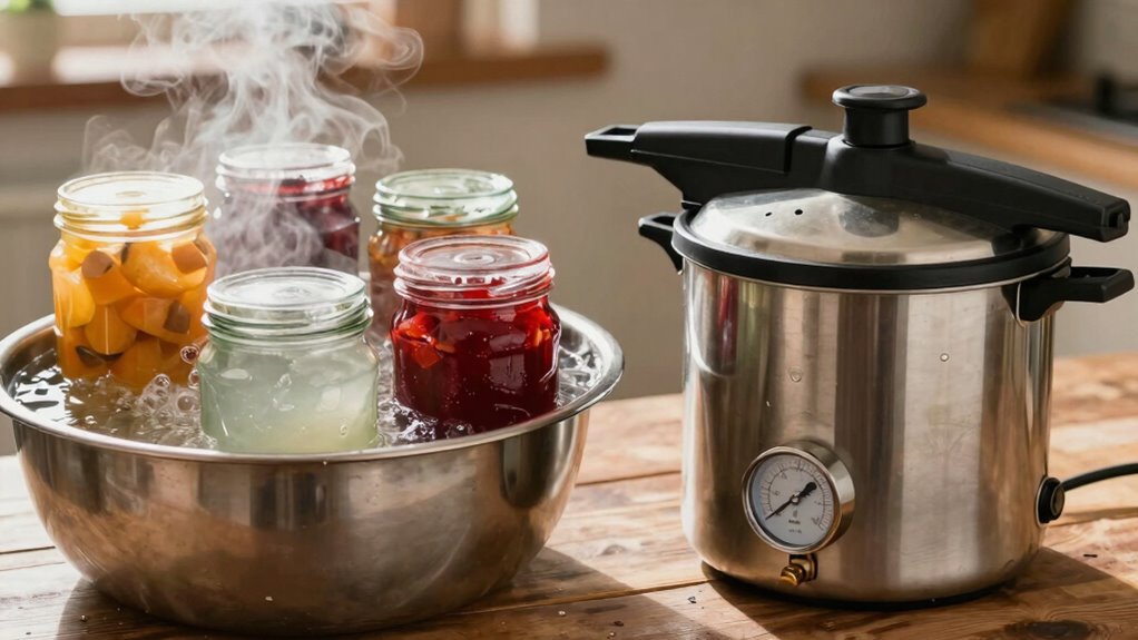 water bath versus pressure