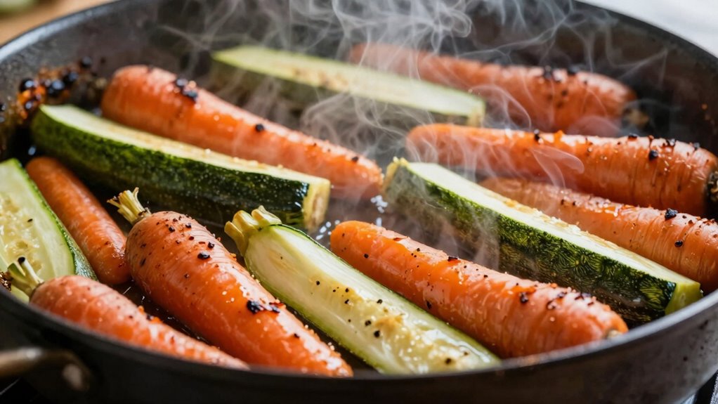 avoid crowding vegetables roasting