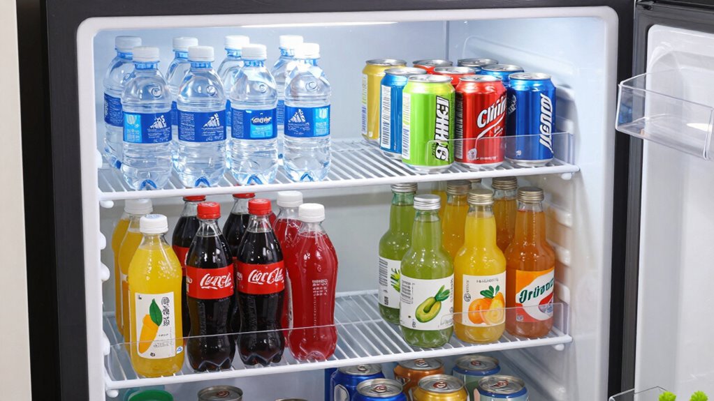 efficient beverage cooler organization