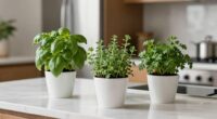 indoor herb garden setup