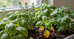 overwatering indoor herbs