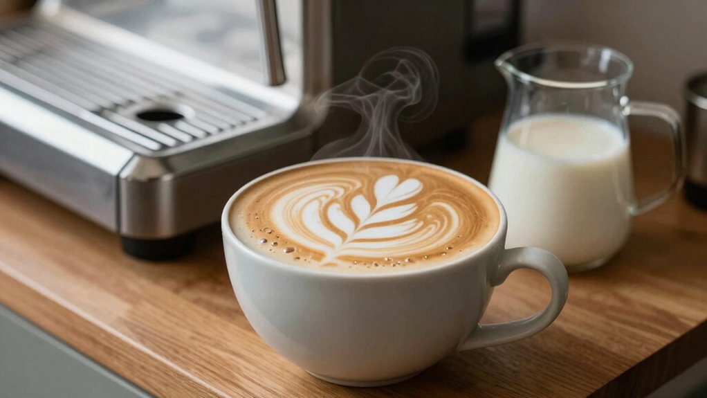 perfectly textured flavored latte
