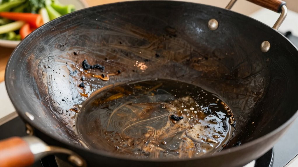 seasoning enhances wok durability