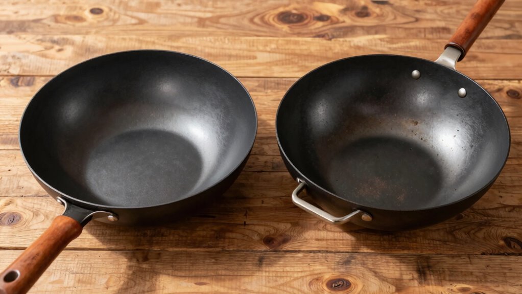 wok selection for kitchen