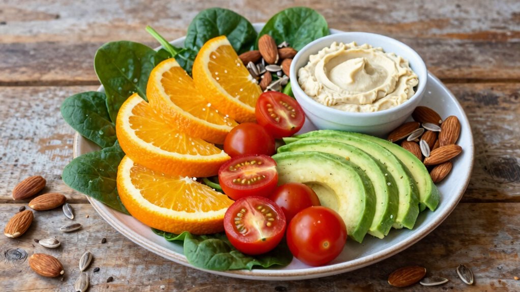 balanced nutrient dense raw plate