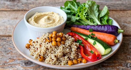 balanced vegan meal composition