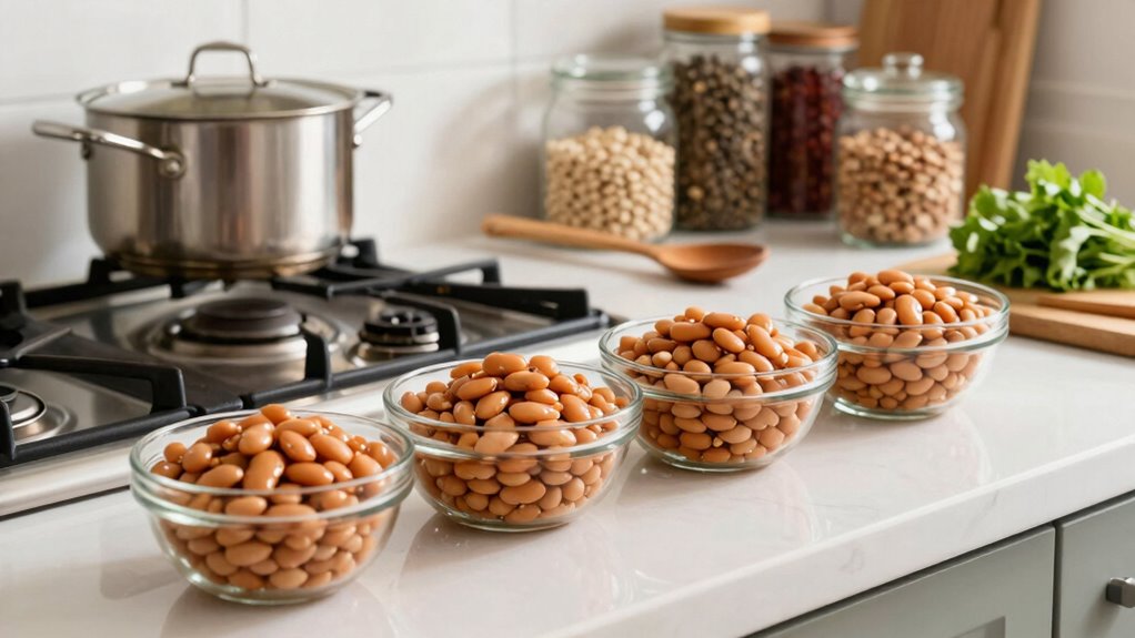 batch cooked beans for convenience