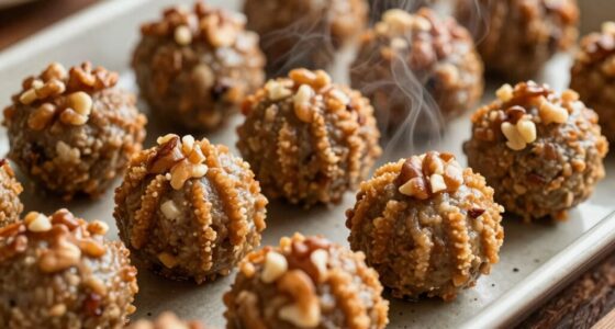 crispy baked lentil meatballs