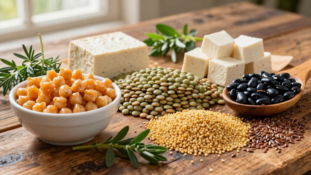 diverse plant based protein sources