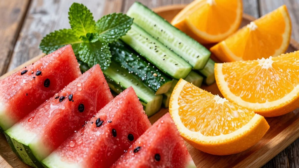eat hydrating raw foods daily
