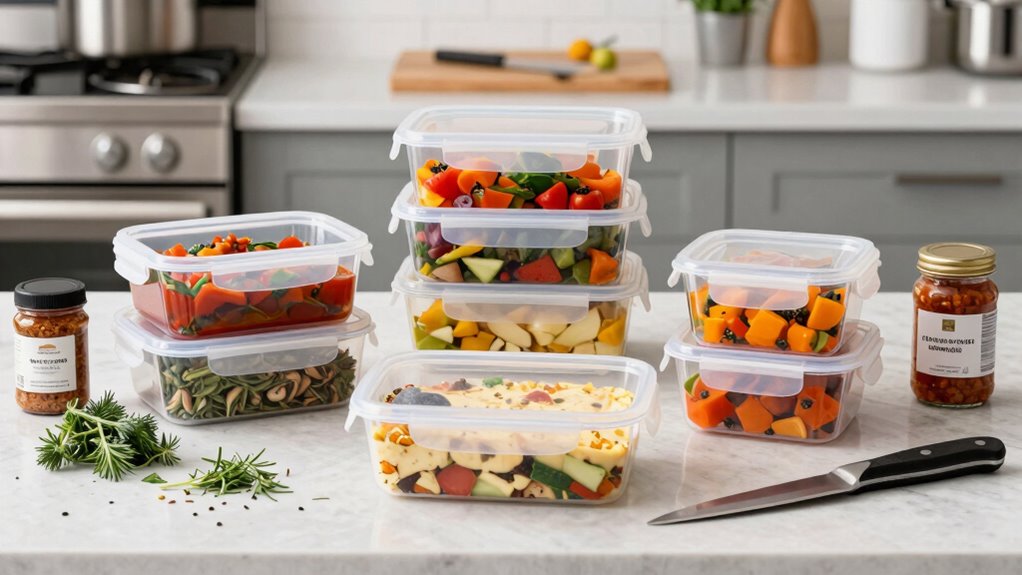 efficient organized freezer meal prep