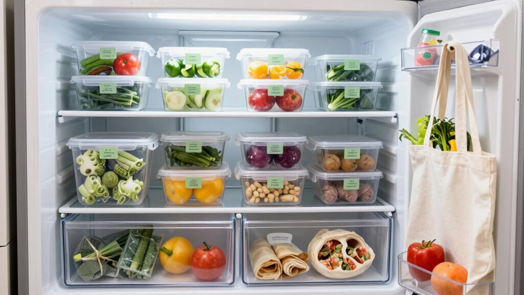 efficient sustainable freezer organization