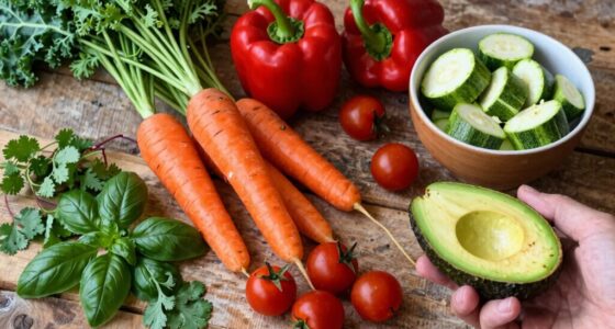 emphasize fresh vegetables