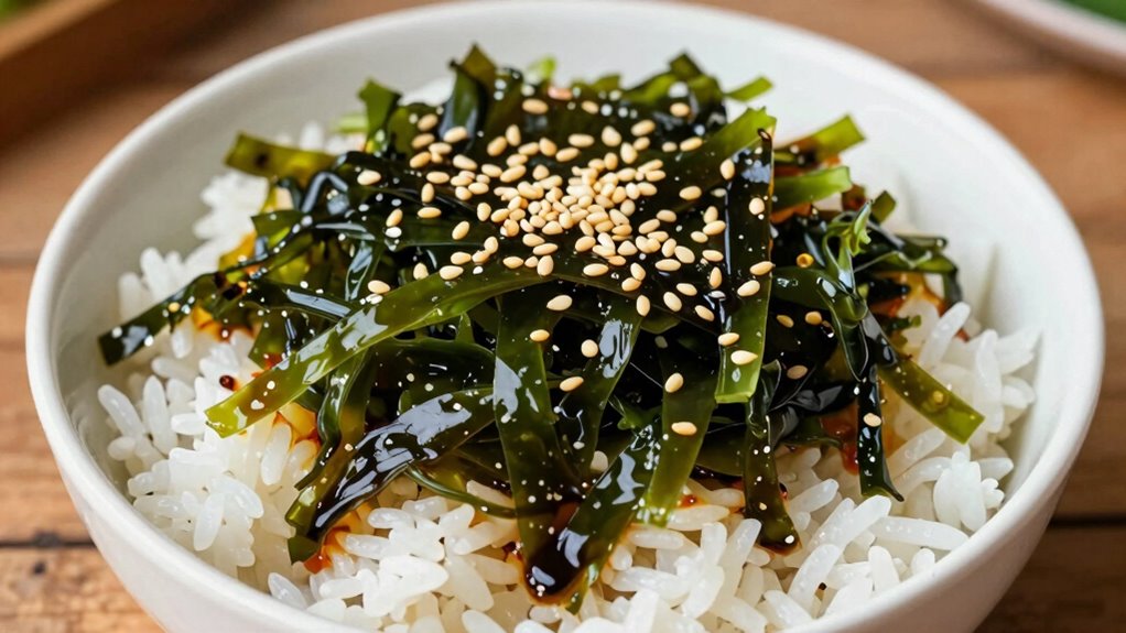 fresh seaweed enhances flavor