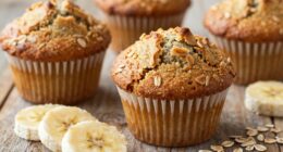 healthy low sugar muffins