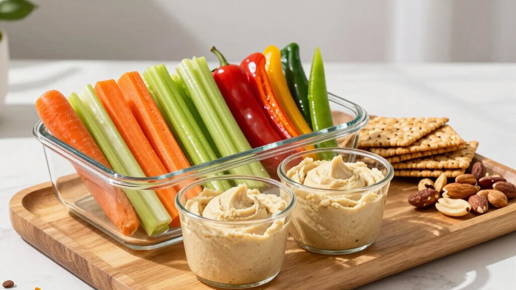 healthy snacks organized routine