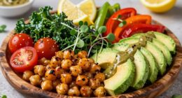high protein vegan salads