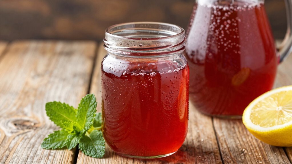 homemade fermented fruit syrup
