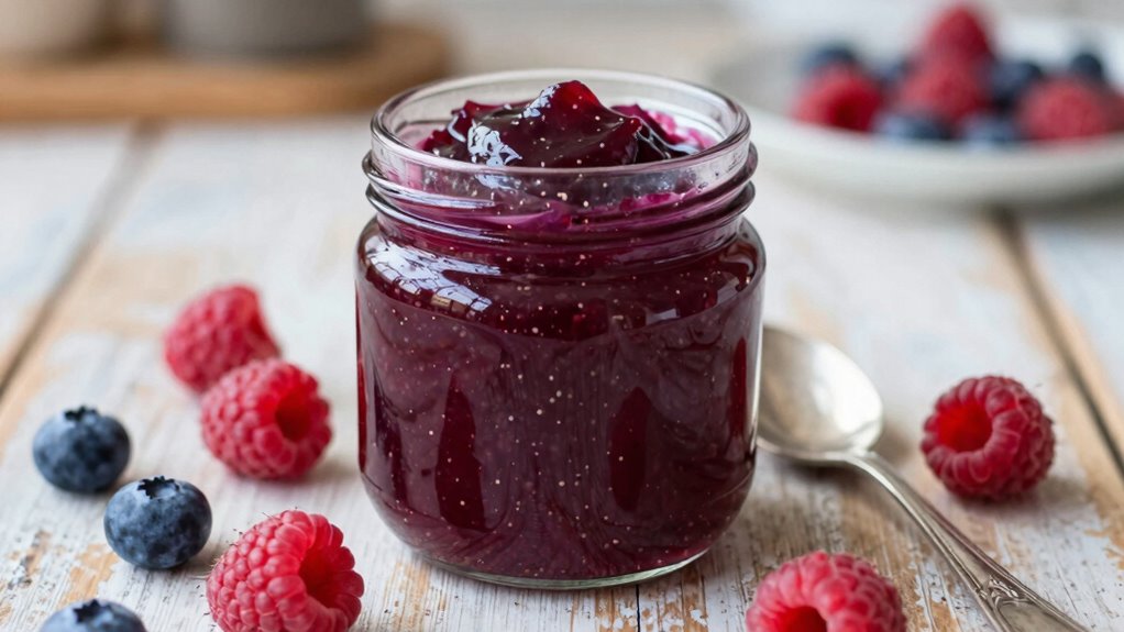 homemade fiber rich fruit spread