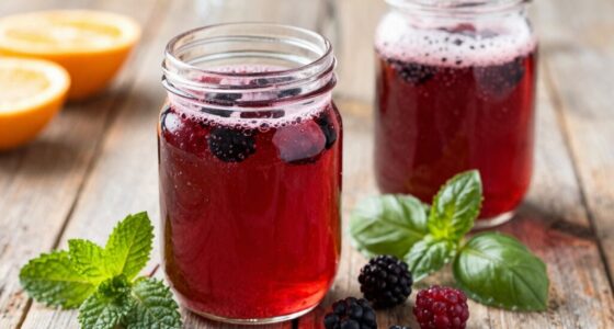 homemade sparkling vinegar drinks