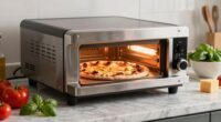 indoor electric pizza oven setup