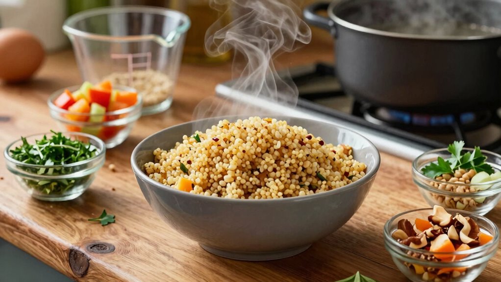 perfectly cooked nutritious grains