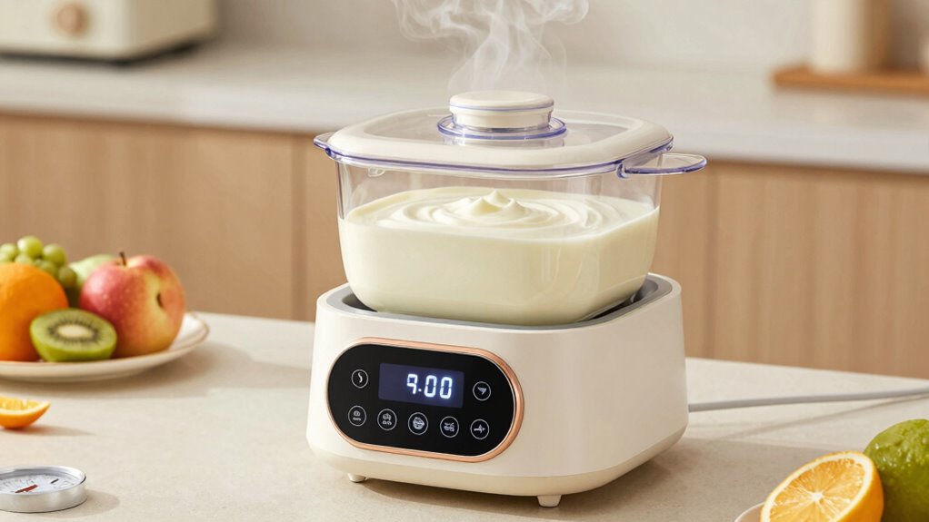 precise temperature ensures perfect yogurt