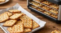 raw crackers with oven option