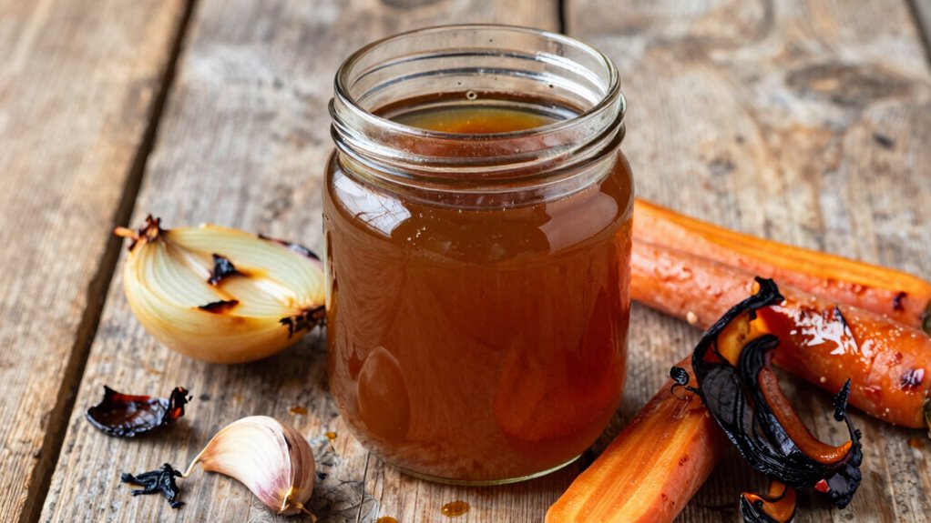 roasting vegetable scraps enhances flavor
