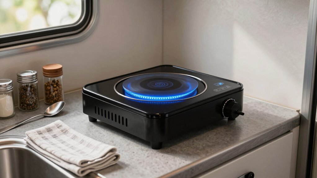 safe organized rv cooking