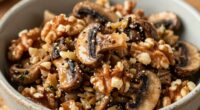 savory mushroom walnut filling