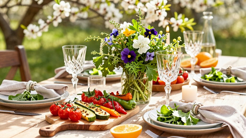 spring vegan celebration decor
