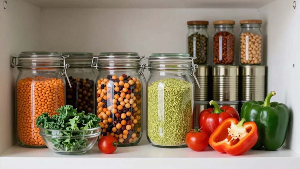stocked pantry for quick meals