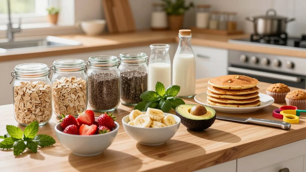 sunday vegan breakfast prep