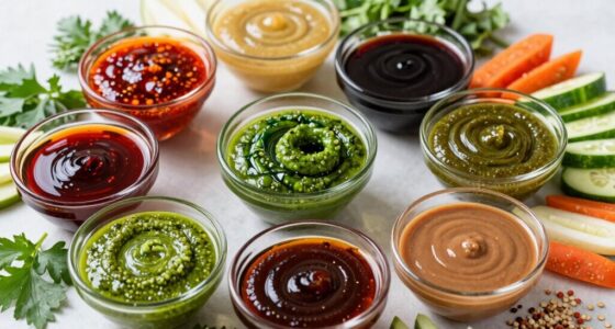 variety of versatile sauces