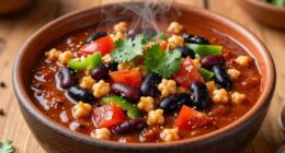 vegan three bean chili