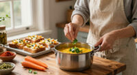 Coconut dal, cheesy pickle toasties, carrot halva cakes: Ravinder Bhogal’s tastes of home – recipes