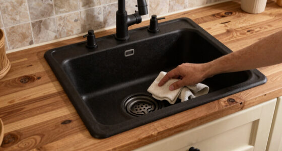 A $50 Cast Iron Sink and a Hoosier Cabinet Combined to Create a Kitchen Focal Point