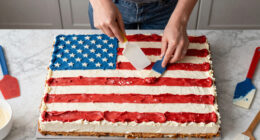 Martha Stewart Serves Huge American Flag Cake with 250 Pieces for Founding Father-Themed Party