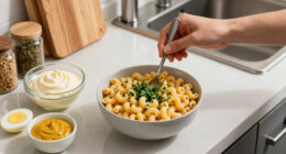 Deviled Egg Macaroni Salad