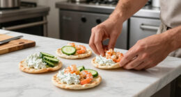 Greek Shrimp Pitas
