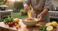 Spaghetti Con Colatura Di Alici, ’Nduja, Limone E Pomodorini Gialli