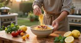 Spaghetti Con Colatura Di Alici, ’Nduja, Limone E Pomodorini Gialli